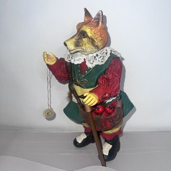 Sir Red Fox Resin 1991 Folkraft Possible Dreams Figurine - Picture 2 of 11